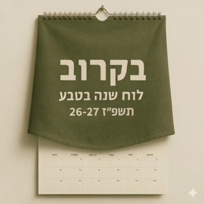 לוח שנה בטבע תשפ"ז 26-27